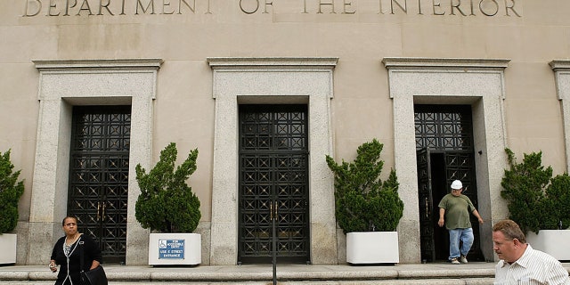 An exterior view of the U.S. Department of the Interior is seen on Sept. 11, 2008, in Washington, D.C. (Getty Images)