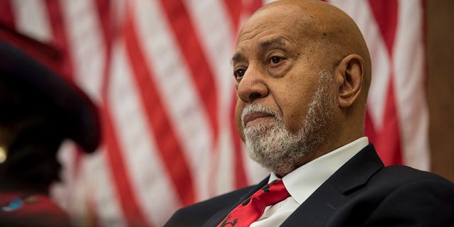 UNITED STATES - May 23: Rep.  Alcee Hastings, D-Fla., Listen to students talk about their experiences with gun violence during The Gun Violence Prevention Task Force panel on Wednesday afternoon, May 23, 2018. (Photo by Sarah Silbiger / CQ Roll Bel)