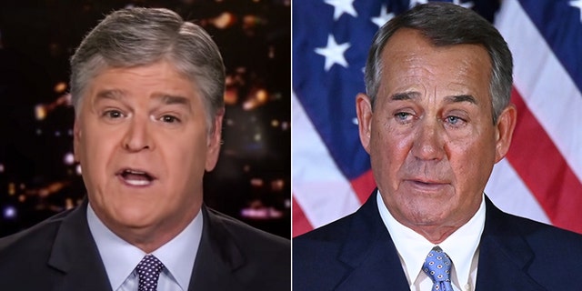 L'animateur de Fox News, Sean Hannity, a qualifié l'ancien président John Boehner de "le pire orateur de l'histoire du parti républicain" OMS "rien accompli d'important" le vendredi.