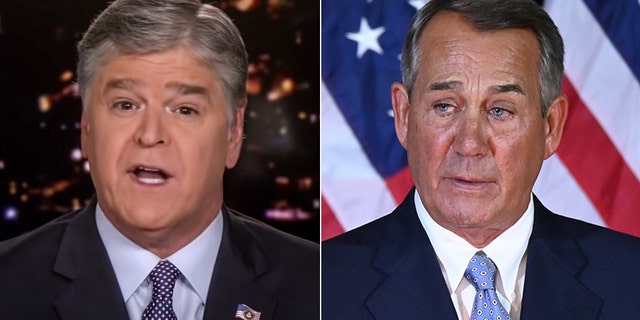 L'animateur de Fox News, Sean Hannity, a qualifié l'ancien président John Boehner de "le pire orateur de l'histoire du parti républicain" OMS "rien accompli d'important" le vendredi.