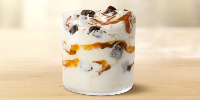 McDonald's announced the new Caramel Brownie McFlurry will be available starting in early May