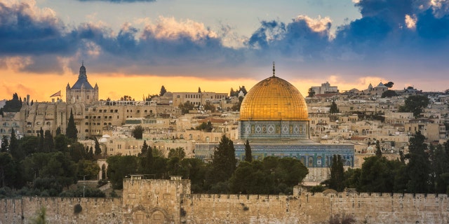 The Temple Mount and the Al-Aqsa Mosque in Jerusalem.