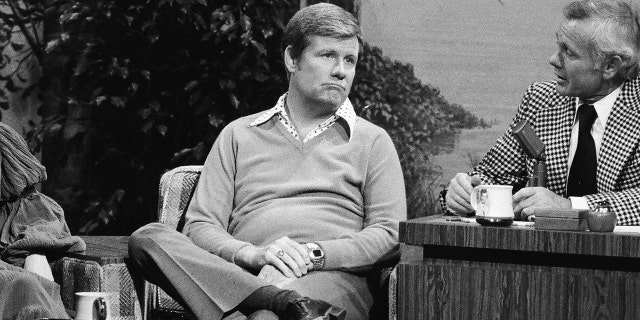 Actor James Hampton, pictured here on 'The Tonight Show,' died at age 84.