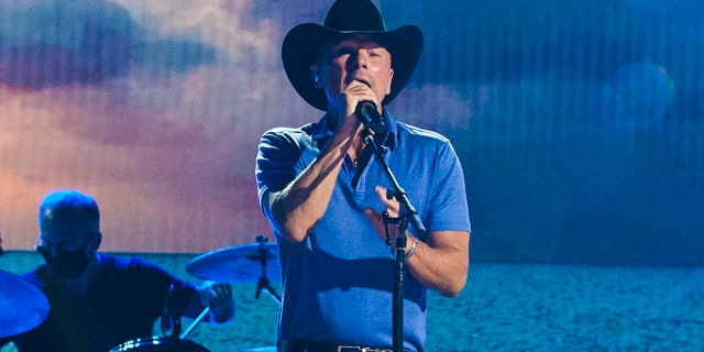 Kenny Chesney performed 'Knowing You' at the Academy of Country Music Awards. (Photo by Brent Harrington/CBS via Getty Images)