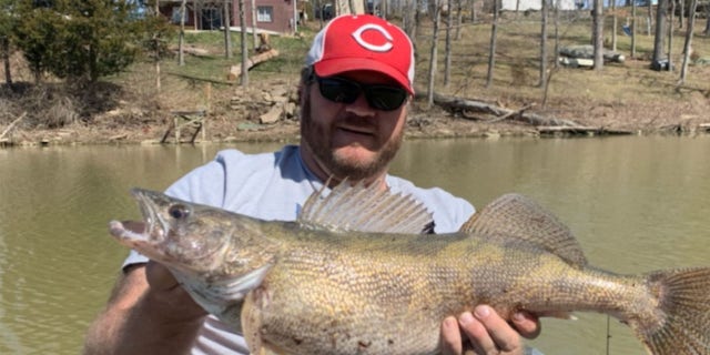 Wolfgang Katzenberg caught the fish at Bullock Pen Lake while out on a trip with his son, Geoffrey.