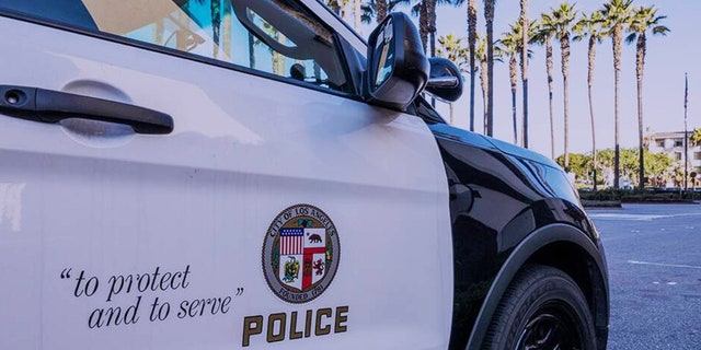 A Los Angeles Police Department vehicle