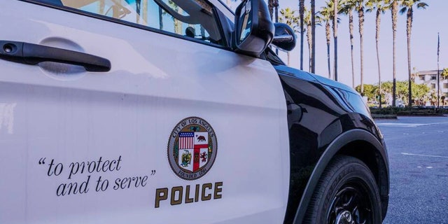 A Los Angeles Police Department vehicle