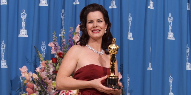 Marcia Gay Harden with Oscar