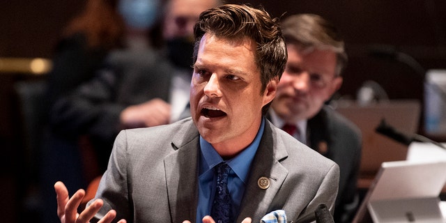 Rep. Matt Gaetz, R-Fla., said he was concerned about "private entities" trying to "program" people and "make them think a certain way" by taking advantage of their data.