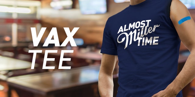 Miller Lite released $10 "Vax Time" t-shirts with only one sleeve, so wearers can more easily get their COVID-19 vaccine.