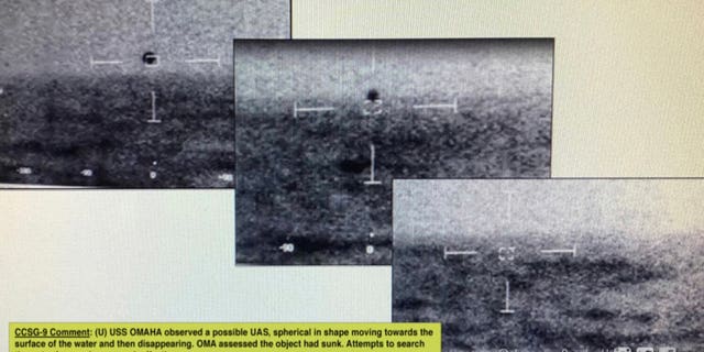 Jeremy Corbell says this series of photos was taken from the USS Omaha showing a 