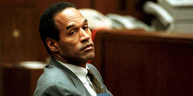 O. J. Simpson sits in Superior Court in Los Angeles in 1994 during an open court session.