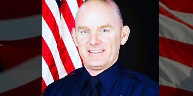 "It is with heavy hearts that we announce the passing of Chandler Police Officer Christopher Farrar," Chandler Police wrote on Twitter Friday. "Officer Farrar was struck and killed by a suspect driving a stolen vehicle earlier this evening. He was a 18-year veteran of the Chandler Police Department." (Chandler Police Department)