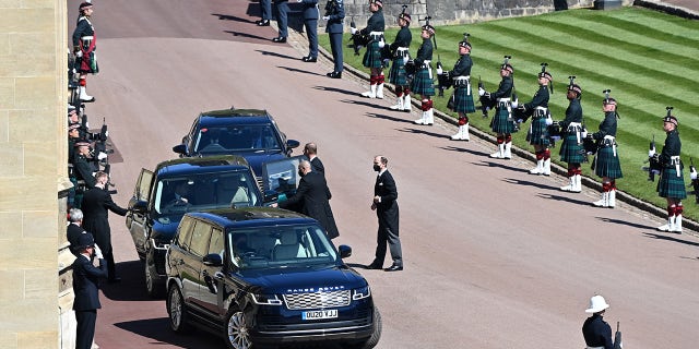 Guests arrive ahead of the funeral of Prince Philip. Prince Philip of Greece and Denmark was born 10 June 1921, in Greece. He served in the British Royal Navy and fought in WWII. He married the then Princess Elizabeth on 20 November 1947 and was created Duke of Edinburgh, Earl of Merioneth, and Baron Greenwich by King VI. He served as Prince Consort to Queen Elizabeth II until his death on April 9 2021, months short of his 100th birthday. His funeral takes place today at Windsor Castle with only 30 guests invited due to Coronavirus pandemic restrictions.