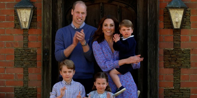 In celebration of their 10th wedding anniversary, Kate Middleton and Prince William shared a short video featuring footage of themselves playing with their three children. (Photo by Comic Relief/BBC Children in Need/Comic Relief via Getty Images)