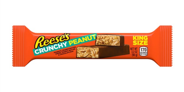 The Peanut Crunchy Bar will roll out to stores across the U.S. this April, available in a 3.2 oz. "king" size with a suggested retail price of $ 1.89.