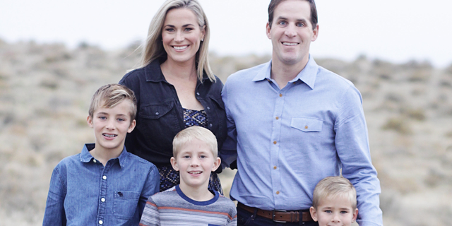 GOP Washington State Senate candidate Tiffany Smiley and her family