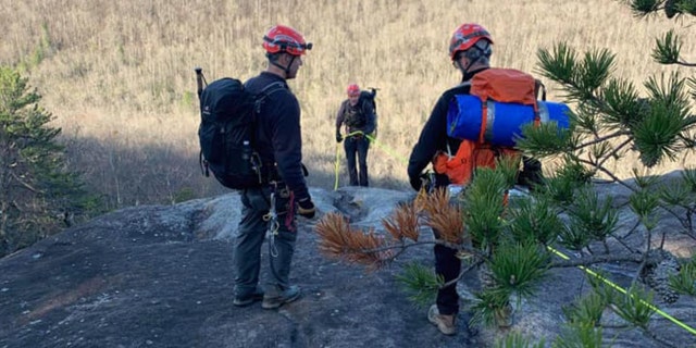 Transylvania County Rescue Squad members respond after a man tumbled 1,000 feet in North Carolina's Pisgah National Forest. (Photo: Transylvania County Rescue Squad)