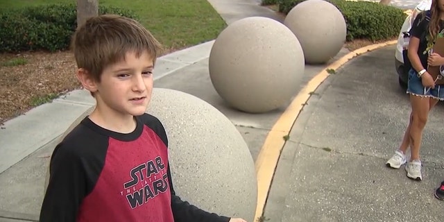 8-year-old Florida boy launches petition to make masks optional in schools (Credit: Fox 35 Orlando)