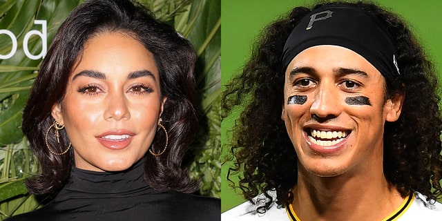 Actress Vanessa Hudgens, left, revealed that she met her boyfriend, Pittsburgh Pirates infielder Cole Tucker on a meditation Zoom call.