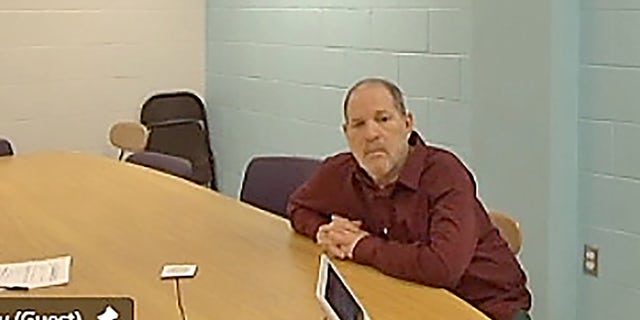 Harvey Weinstein appears from prison, during a virtual hearing regarding possible extradition to California to face further sexual assault charges, before Erie County Court Judge Kenneth Case in Buffalo, New York, U.S. April 30, 2021, in this still image taken from video.
