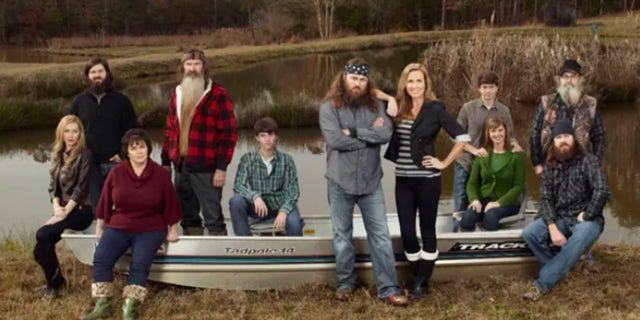 The Robertson family from A&Es "Duck Dynasty."