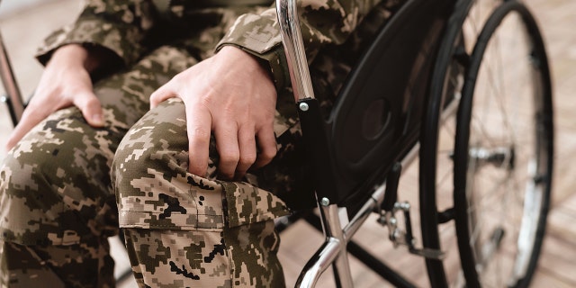 A US Army veteran in a wheelchair is shown in this image. Scores of veterans, first responders, and many others across our nation are helped through the good work of veteran-owned business Got Your Six Coffee Co. (File)