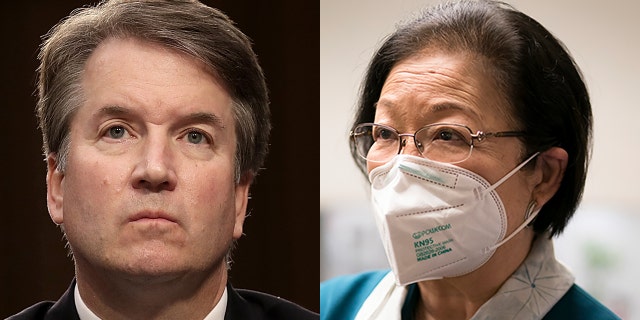 Supreme Court Justice Brett Kavanaugh and Sen. Mazie Hirono