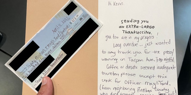 Letter sent to Motor Unit Deputy Kevin Baker