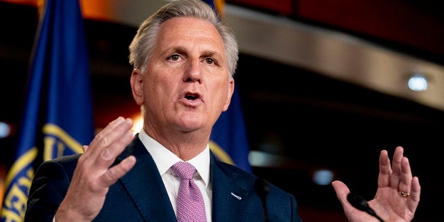 House Minority Leader Kevin McCarthy of California is hoping to put the brakes on federal spending next year. (AP Photo/Andrew Harnik)