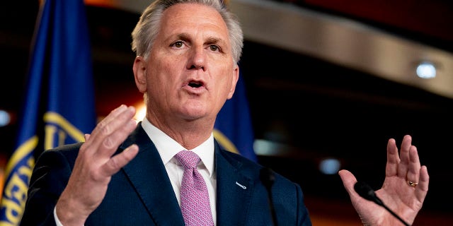 House Republicans are delaying decisions on prime committee assignments and chairmanships as Minority Leader Kevin McCarthy works to curtail challenges to his ascension as speaker. (AP Photo/Andrew Harnik)