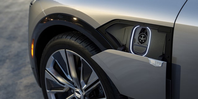 The Cadillac Lyriq can be recharged with 195 miles of electricity in 30 minutes.