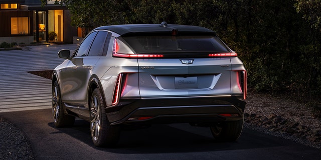 The 2023 Cadillac Lyriq features seating for five and a fastback style roofline.