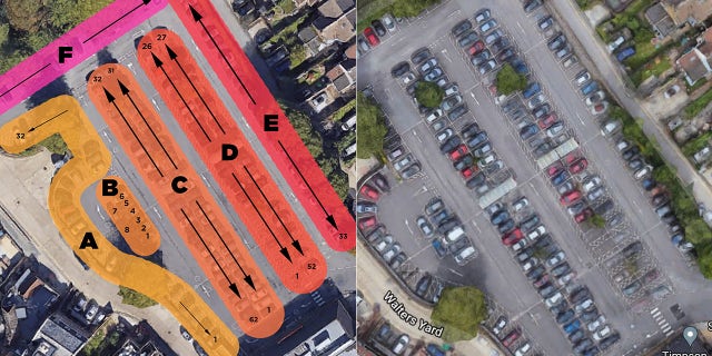 Shopper parks in all 211 spaces!, follow News Without Politics, top non political news stories, supermarket, parking lot