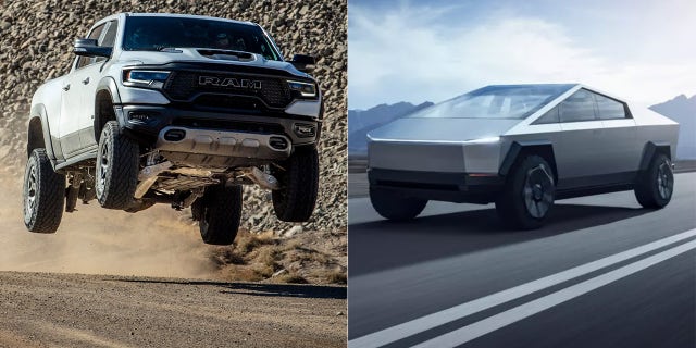 The Ram 1500 TRX provides a performance benchmark for the Cybertruck and other sporty pickups.