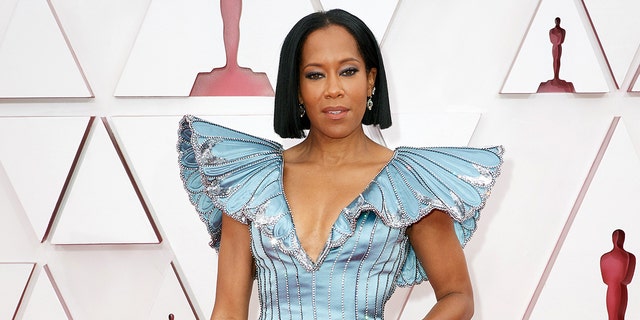 Regina King kicked off the 93rd Annual Academy Awards at Union Station on April 25, 2021 in Los Angeles, California. 