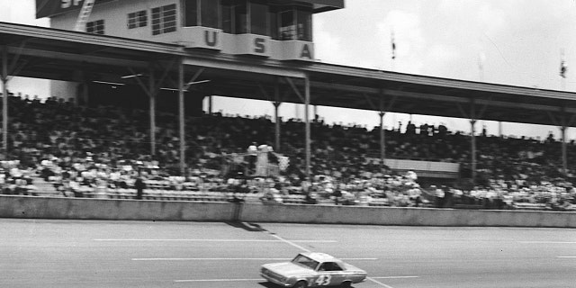 Richard Petty won his first Daytona 500 in 1964 at the wheel of a Hemi-powered Plymouth Belvedere