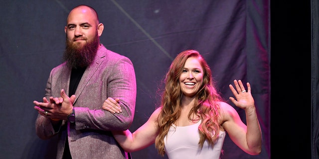 Ronda Rousey and husband Travis Browne 