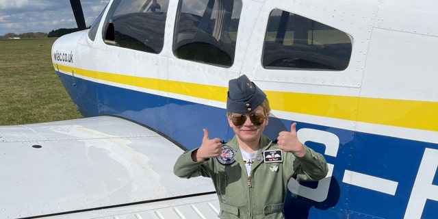 Newson even took over the controls of the Piper PA-28 Cherokee and soared 3,000 feet into the air during the flight last Friday. (SWNS)