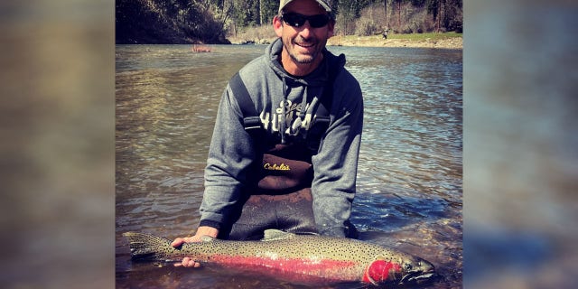 .Scott Turner caught a 39.25-inch-long steelhead while fishing on the South Fork Clearwater River.