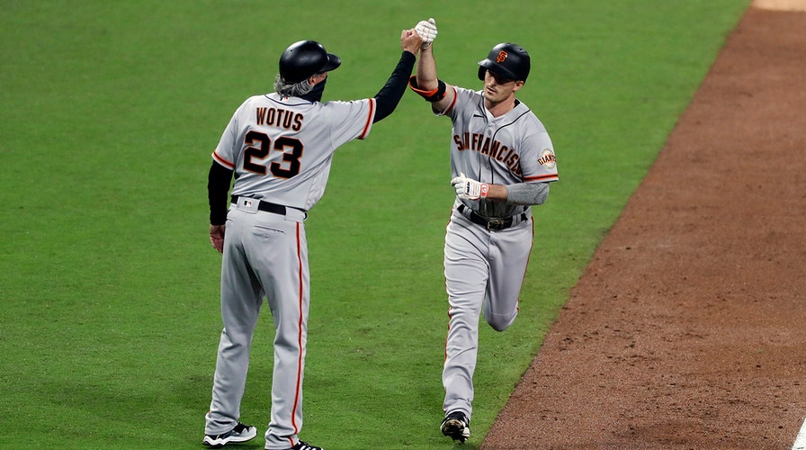 Yastrzemski, Giants win 3-2 over Padres; Tatis injured