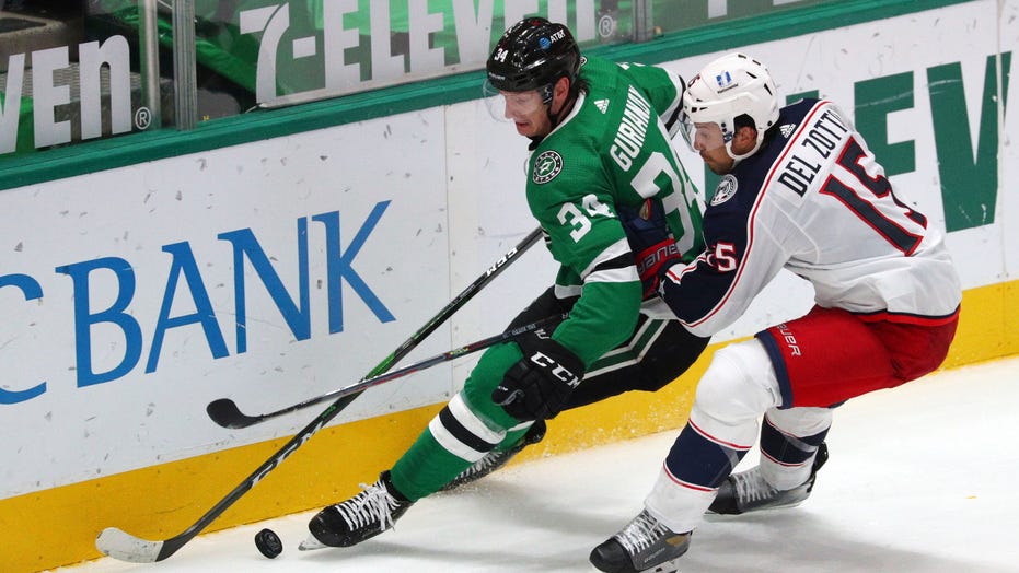 Gurianov has 2 goals for Stars in 4-1 win over Blue Jackets