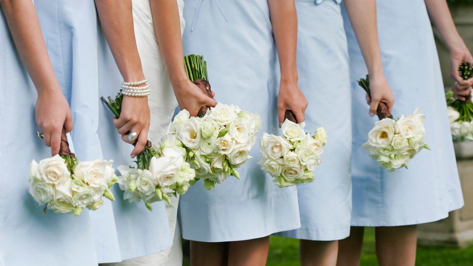 Bridesmaids prank bride by wearing Crocs after she banned the shoes