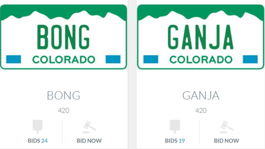 Colorado auctioning weed-themed license plates to raise money for disability fund