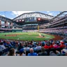 Fans fill the stands at Globe Life Field during the first inning of a baseball game between the Texas Rangers and the Toronto Blue Jays -- the closest thing to a full stadium in pro sports since the coronavirus shutdown more than a year ago.
