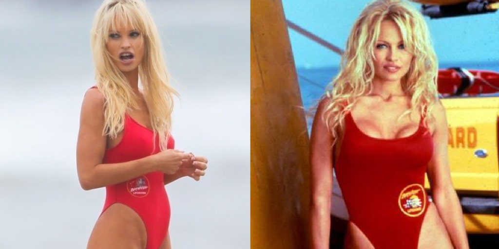 Baywatch red sale one piece swimsuit