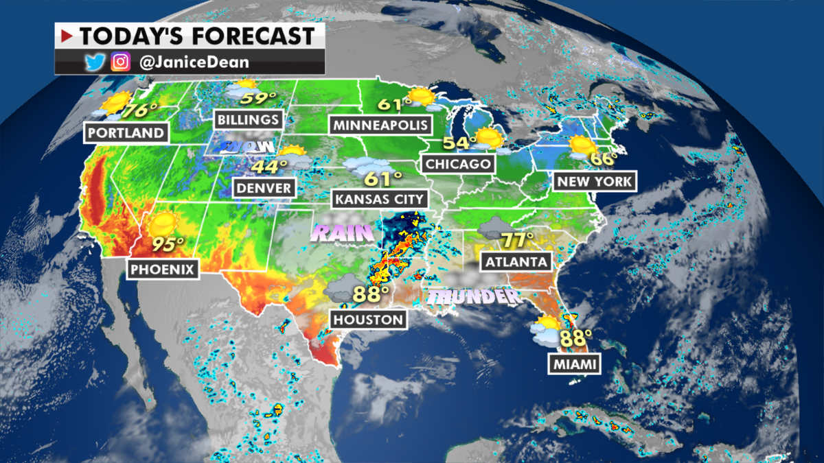 The national forecast for Tuesday, May 11. (Fox News)