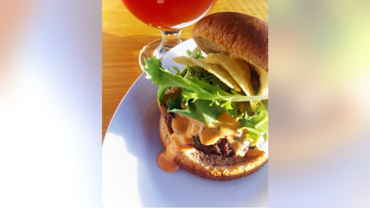 Buffalo Bleu Cheeses Stuffed Burger (Courtesty of Homemade Delish).