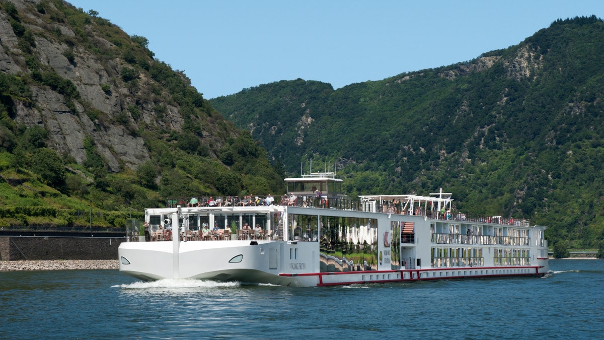 Viking announced that it would resume some European river cruises for vaccinated passengers in July. The cruise line's Longship is pictured on the Rhine.