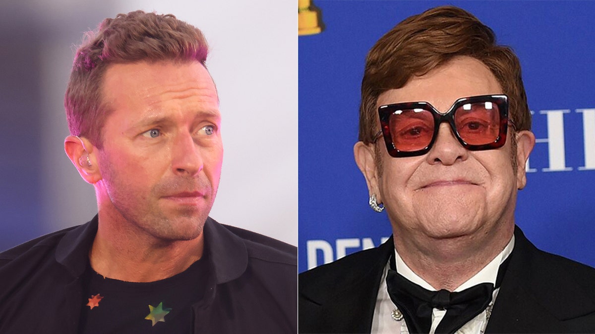 Coldplay's Chris Martin joked that he didn't know anything about Elton John before presenting him with the Icon Award at the 2021 iHeartRadio Music Awards in Los Angeles, Calif.